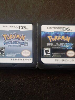 Pokemon SoulSilver and Black 2 Nintendo DS Video Game